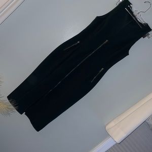 Wore once dark green pencil dress double zip in the middle size S